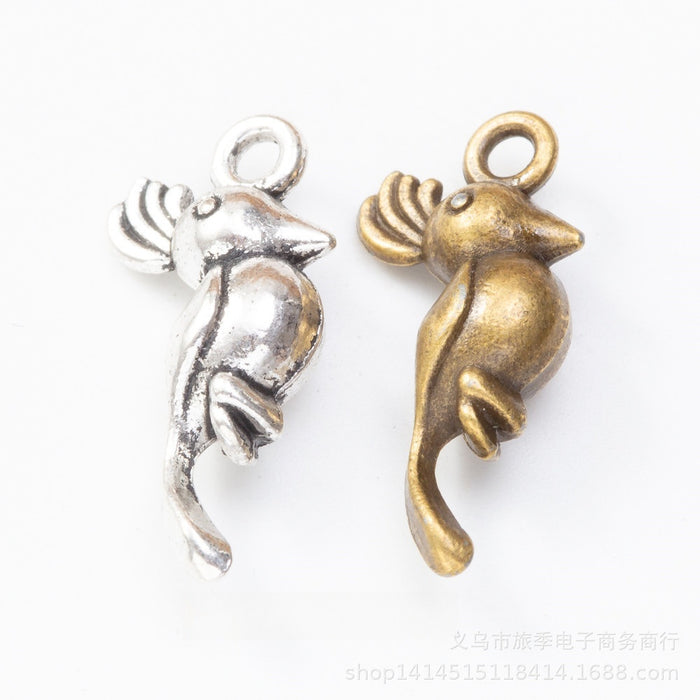 Zinc Alloy Bird Charm Pendant No.558222 for DIY Necklace Bracelet Jewelry Making