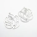 Zinc Alloy Rose Charm Pendant No.788823 for DIY Necklace Bracelet Jewelry Making view 3