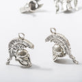 Zinc Alloy Roman Helmet Charm Pendant for DIY Necklace Bracelet Jewelry Making view 3