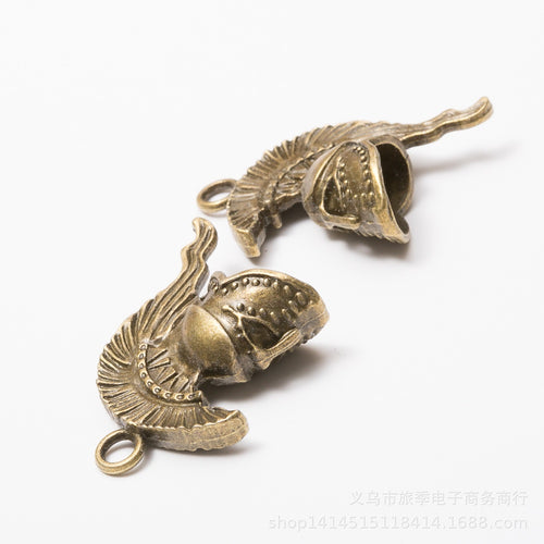 Zinc Alloy Roman Helmet Charm Pendant for DIY Necklace Bracelet Jewelry Making