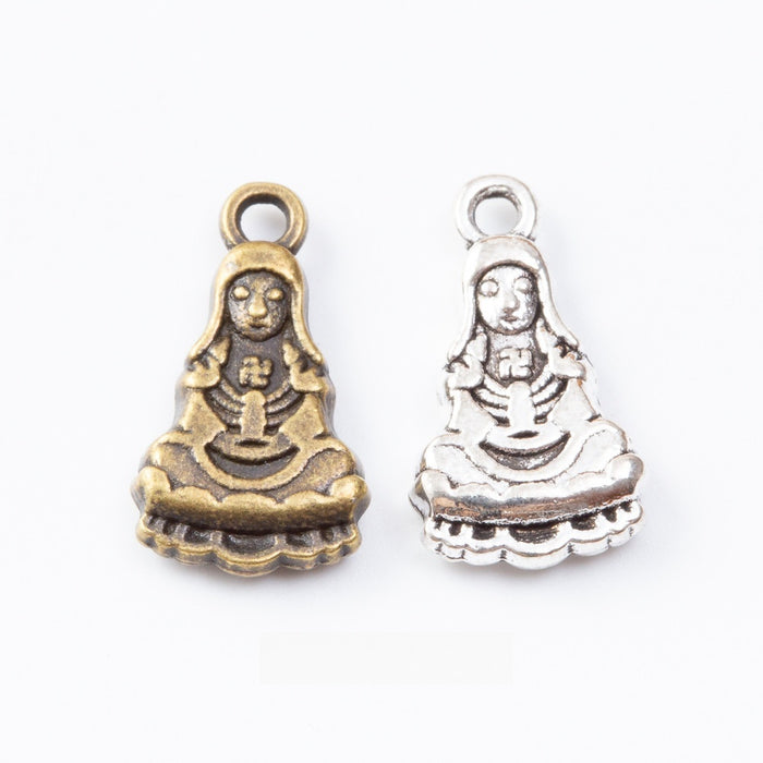 Zinc Alloy Guanyin Charm Pendant No.785832 for DIY Necklace Bracelet Jewelry Making