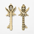 Zinc Alloy Skull Key Charm Pendant for DIY Necklace Bracelet Jewelry Making view 2