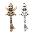 Zinc Alloy Skull Key Charm Pendant for DIY Necklace Bracelet Jewelry Making view 5