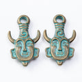 Zinc Alloy Face Amulet Charm Pendant for DIY Necklace Bracelet Jewelry Making view 4