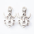 Zinc Alloy Face Amulet Charm Pendant for DIY Necklace Bracelet Jewelry Making view 2