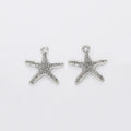 Zinc Alloy Starfish Charm Pendant No.969756 for DIY Necklace Bracelet Jewelry Making view 3