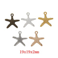 Zinc Alloy Starfish Charm Pendant No.969756 for DIY Necklace Bracelet Jewelry Making view 1