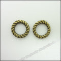 DIY Vintage Alloy Small Round Ring Connectors In Antique Bronze For Jewelry Making view 1