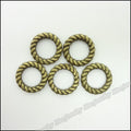DIY Vintage Alloy Small Round Ring Connectors In Antique Bronze For Jewelry Making view 3