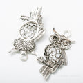 Zinc Alloy Owl Charm Pendant No.309129 for DIY Necklace Bracelet Jewelry Making view 2