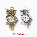 Zinc Alloy Owl Charm Pendant No.309129 for DIY Necklace Bracelet Jewelry Making view 1