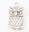 Zinc Alloy Owl Charm Pendant No.071063 for DIY Necklace Bracelet Jewelry Making view 3
