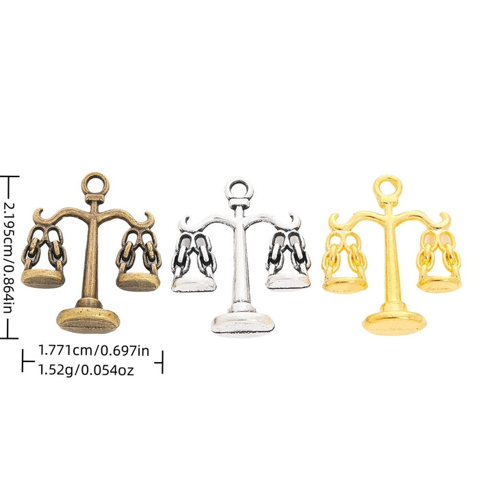 Zinc Alloy Libra Scale Charm Pendant for DIY Necklace Bracelet Jewelry Making