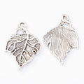 Zinc Alloy Leaf Charm Pendant No.036721 for DIY Necklace Bracelet Jewelry Making view 3