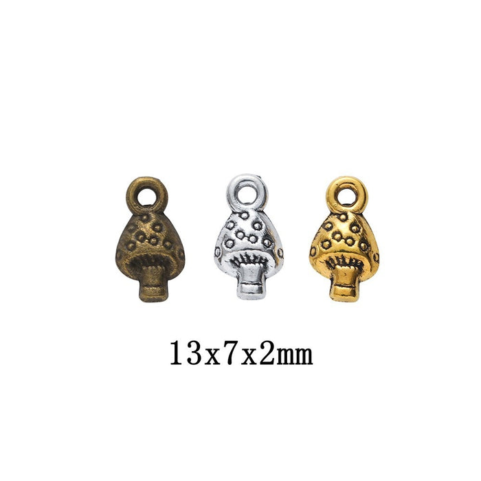 Zinc Alloy Mushroom Charm Pendant No.484852 for DIY Necklace Bracelet Jewelry Making