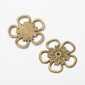 Zinc Alloy Flower Charm Pendant No.168071 for DIY Necklace Bracelet Jewelry Making view 2