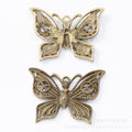 Zinc Alloy Butterfly Charm Pendant No.509144 for DIY Necklace Bracelet Jewelry Making view 2