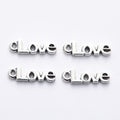 Zinc Alloy Love Letters Charm Pendant No.030105 for DIY Necklace Bracelet Jewelry Making view 3