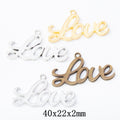 Zinc Alloy Love Charm Pendant No.098020 for DIY Necklace Bracelet Jewelry Making view 1