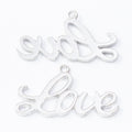 Zinc Alloy Love Charm Pendant No.098020 for DIY Necklace Bracelet Jewelry Making view 3
