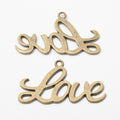 Zinc Alloy Love Charm Pendant No.098020 for DIY Necklace Bracelet Jewelry Making view 2
