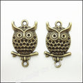 Zinc Alloy Owl Charm Pendant No.528125 for DIY Necklace Bracelet Jewelry Making view 4