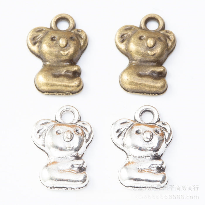 Zinc Alloy Koala Charm Pendant No.663060 for DIY Necklace Bracelet Jewelry Making