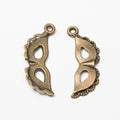 Zinc Alloy Mask Charm Pendant No.540936 for DIY Necklace Bracelet Jewelry Making view 2
