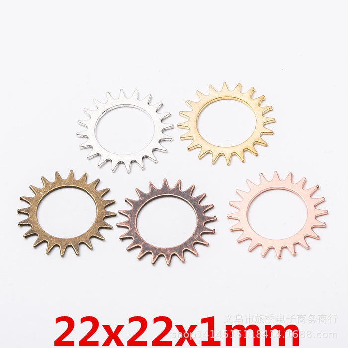 Zinc Alloy Gear Charm Pendant No.507773 for DIY Necklace Bracelet Jewelry Making