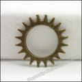 Zinc Alloy Gear Charm Pendant No.507773 for DIY Necklace Bracelet Jewelry Making view 2