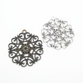 Zinc Alloy Flower Charm Pendant No.738320 for DIY Necklace Bracelet Jewelry Making view 4