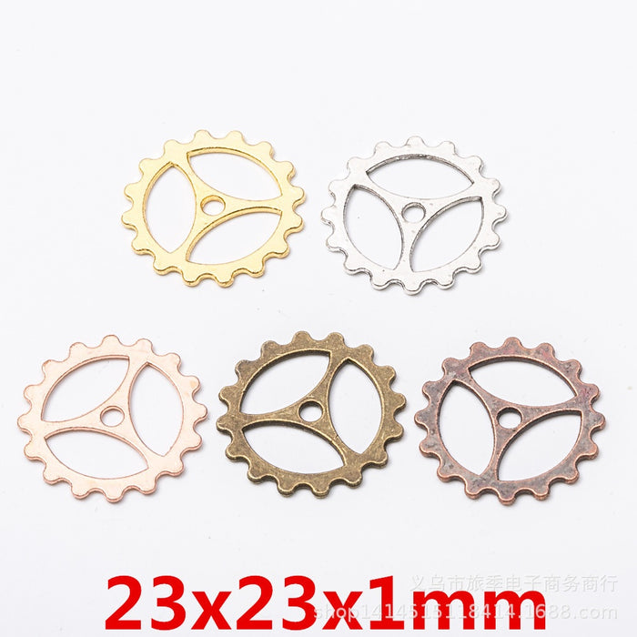Zinc Alloy Gear Charm Pendant No.255276 for DIY Necklace Bracelet Jewelry Making