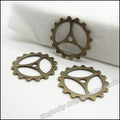 Zinc Alloy Gear Charm Pendant No.255276 for DIY Necklace Bracelet Jewelry Making view 4