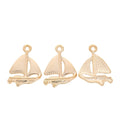 Zinc Alloy Sailboat Charm Pendant No.007569 for DIY Necklace Bracelet Jewelry Making view 3