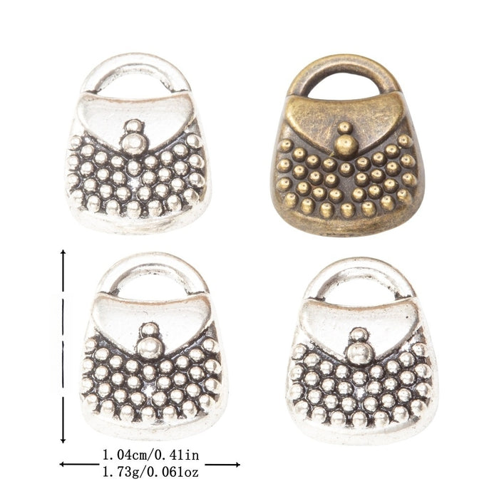 Zinc Alloy Handbag Charm Pendant No.690896 for DIY Necklace Bracelet Jewelry Making