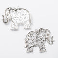 Zinc Alloy Elephant Charm Pendant No.022124 for DIY Necklace Bracelet Jewelry Making view 2