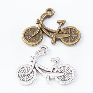 Zinc Alloy Bicycle Charm Pendant No.362605 for DIY Necklace Bracelet Jewelry Making