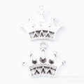 Zinc Alloy Crown Charm Pendant No.322431 for DIY Necklace Bracelet Jewelry Making view 2