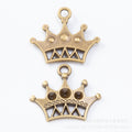Zinc Alloy Crown Charm Pendant No.322431 for DIY Necklace Bracelet Jewelry Making view 3