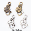 Zinc Alloy Clock Charm Pendant No.509794 for DIY Necklace Bracelet Jewelry Making view 1