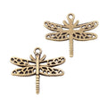 Zinc Alloy Dragonfly Charm Pendant No.783419 for DIY Necklace Bracelet Jewelry Making view 3
