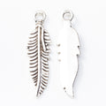 Zinc Alloy Feather Leaf Charm Pendant No.274978 for DIY Necklace Bracelet Jewelry Making view 3