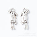 Zinc Alloy Bird Charm Pendant No.947234 for DIY Necklace Bracelet Jewelry Making view 2