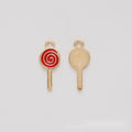 Spiral Enamel Lollipop Metal Charm in Seven Colors view 12