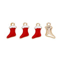 Enamel Christmas Stocking Alloy Charm in 2 Pictured Options view 6