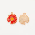 Striped Enamel Daisy Charms in Seven Bright Colors view 12