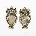 Zinc Alloy Owl Clock Charm Pendant No.774946 for DIY Necklace Bracelet Jewelry Making view 2