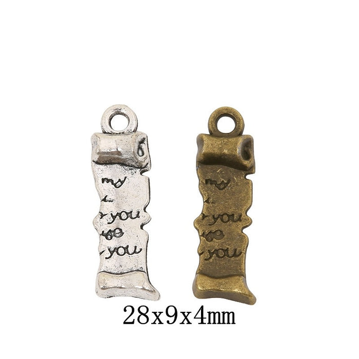 Zinc Alloy Plaque Charm Pendant for DIY Necklace Bracelet Jewelry Making