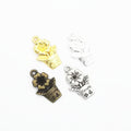Zinc Alloy Flower Pot Charm Pendant for DIY Necklace Bracelet Jewelry Making view 5