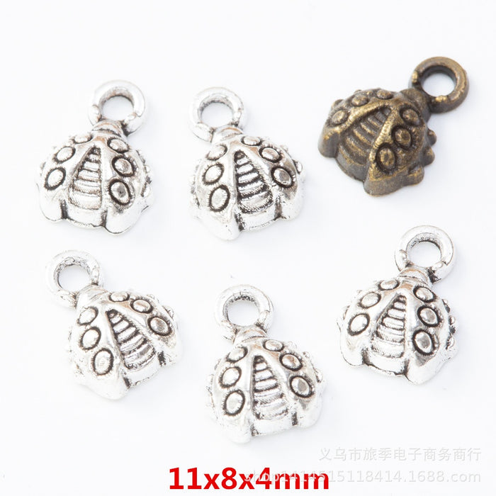Zinc Alloy Beetle Charm Pendant No.811843 for DIY Necklace Bracelet Jewelry Making